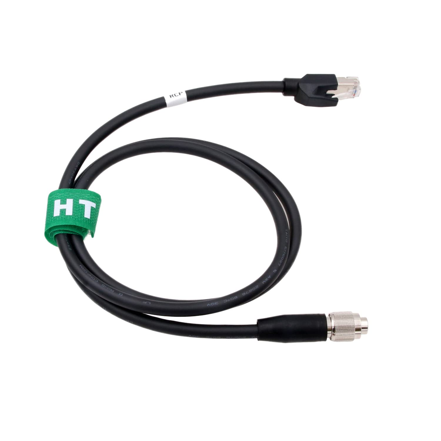 2-Pack Cat6 Ethernet Cable with Hirose 8pin to RJ45 Connector - 1M CCA-5 for Sony EX3/F55 Venice Camera & RCP-1001/3100 Remote Controller - High-Speed Network & Professional Video Equipment Connectivity