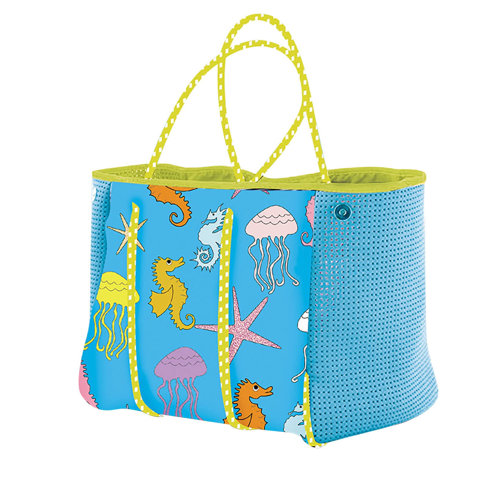 JRKED Large Beach Tote Bag for Women - Lightweight Oversized Travel Bag with Print Design, Perfect for Beach, Pool, Yoga & Shopping (One Size) - Durable & Stylish Carryall for Summer Vacations & Outdoor Activities