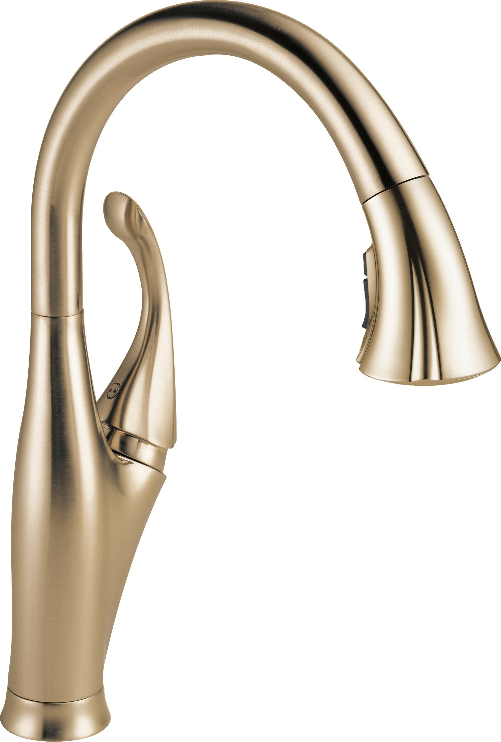 Delta Addison 24K Gold Kitchen Faucet with Magnetic Docking Pull-Down Sprayer - Commercial-Grade Champagne Bronze Finish (Model 9192-CZ-DST) - Perfect for Modern Farmhouse & Luxury Kitchen Remodels