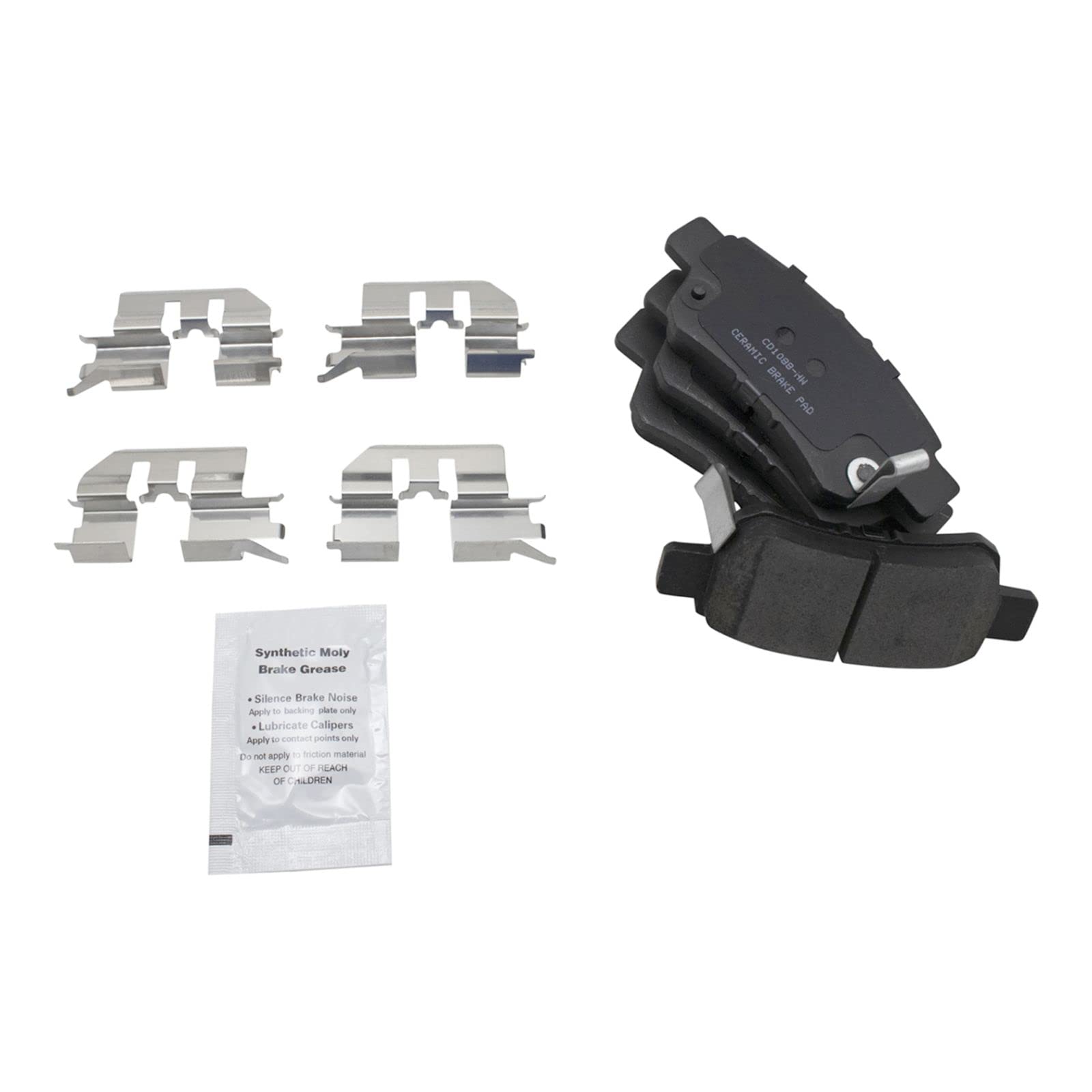 High-Performance Front & Rear Ceramic Brake Pads & Rotors Kit for 2005-2010 Honda Odyssey - Includes Brake Chemical Kit - Smooth Stopping Power for City Driving & Highway Commutes