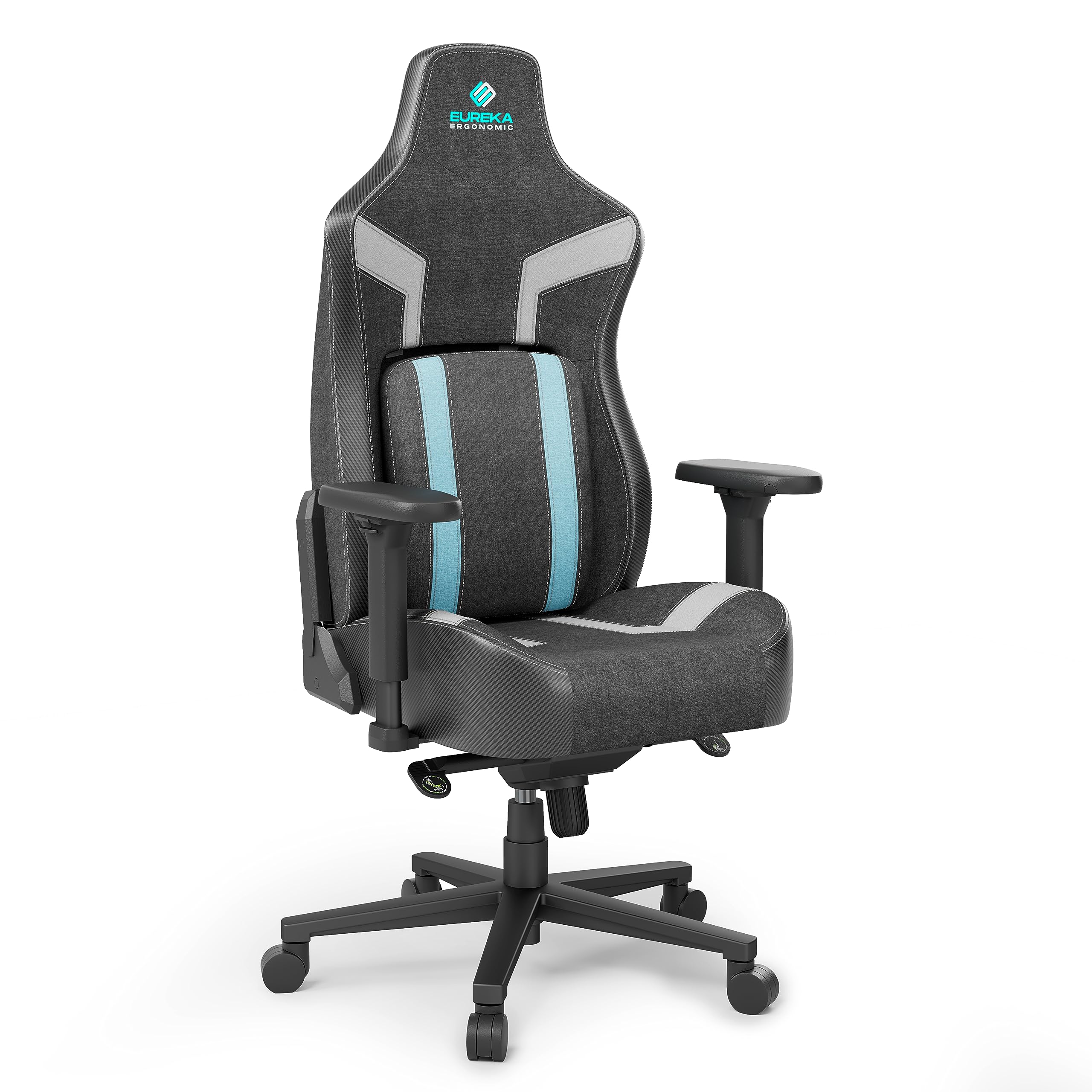 EUREKA ERGONOMIC Gaming Chair - High Back Ergonomic Office Chair with Lumbar Support & 4.3in Thick Seat Cushion, Computer Gamer Chair for Adults, Blue (Python II) - Perfect for Esports, Streaming & Long Gaming Sessions