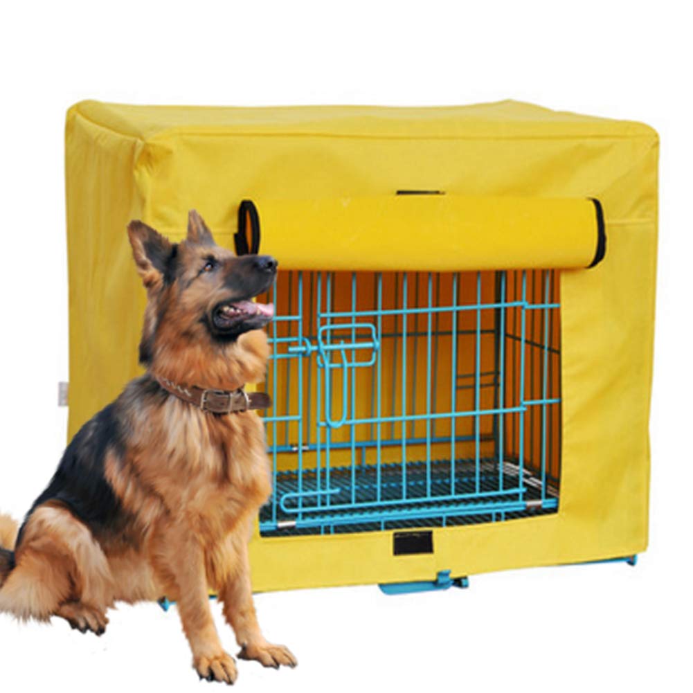 Durable Waterproof & Windproof Dog Crate Cover for Indoor/Outdoor Use - Heavy Oxford Fabric Kennel Cover Fits Most Wire Crates (Cover Only) - Perfect for Travel, Camping & Home Protection