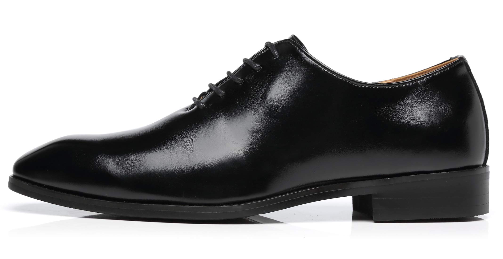 Premium Men's Wholecut Oxford Dress Shoes - Genuine Leather Formal Lace-Up Shoes for Business & Weddings - Classic Office & Special Occasion Footwear
