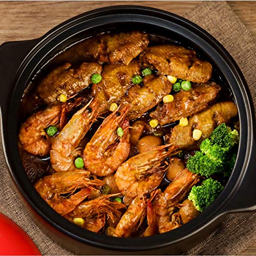 Premium Ceramic Casserole Pot - Korean Stone Pot for Stews, Soups & Bibimbap | Heat-Resistant, Oven & Stovetop Safe | Perfect for Korean Hot Pot, Steaming & Slow Cooking