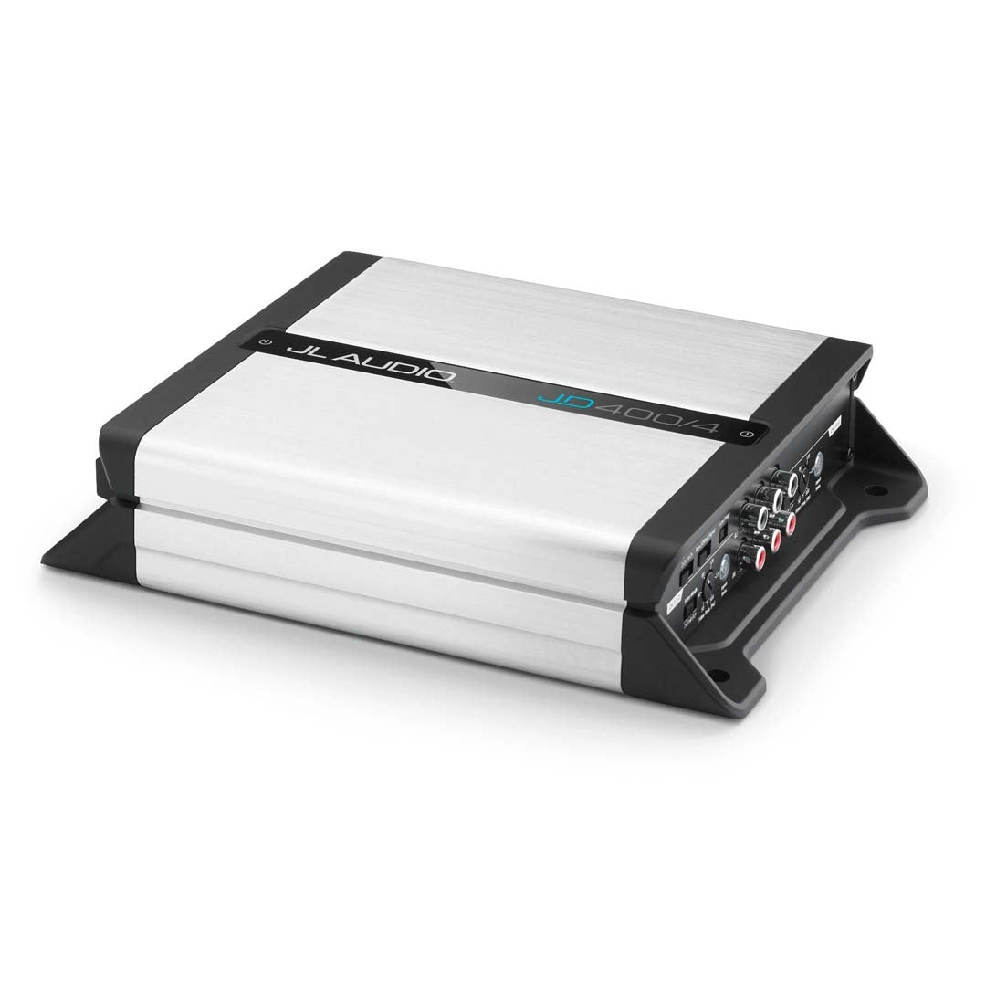 JL Audio JD400/4 JD Series Class D 4 Channel Full Range Car Amplifier - 400W RMS Power for Enhanced Car Audio & Sound System Upgrade | Perfect for Vehicles, Trucks & Marine Boats