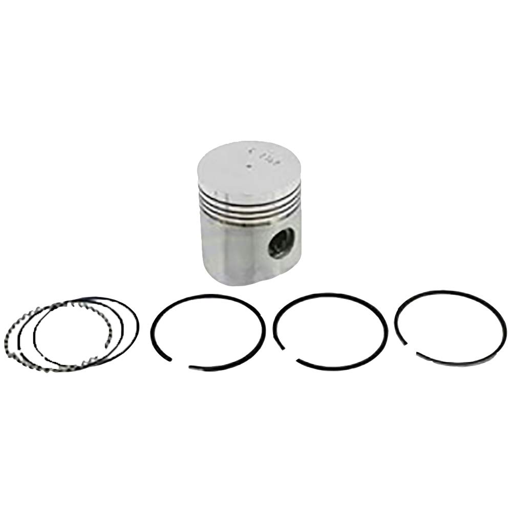 RAParts Standard Piston with Rings - Compatible with 145G 2010 ENO20-0162 RK344 RK344-A | Engine Replacement Part for Industrial Machinery & Heavy Equipment Repair