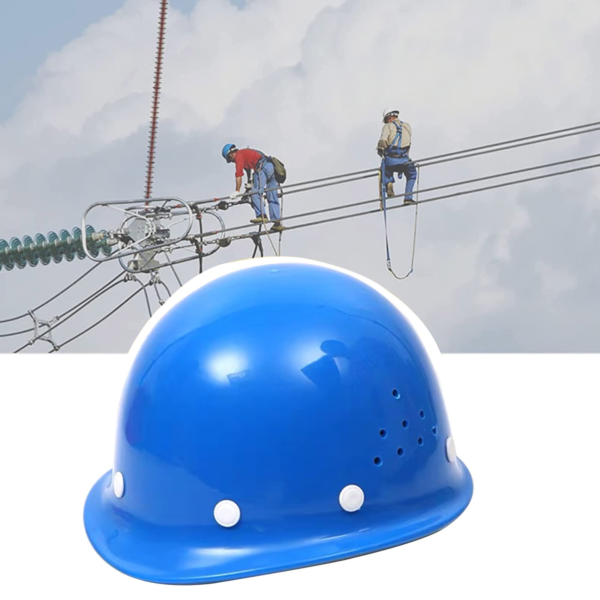 Hard Hat Safety Helmet for Construction Workers - OSHA Approved, Ventilated Design with Twist Lock Ratchet & Sweatband - Ideal for Construction Sites, Roofing, and Industrial Work