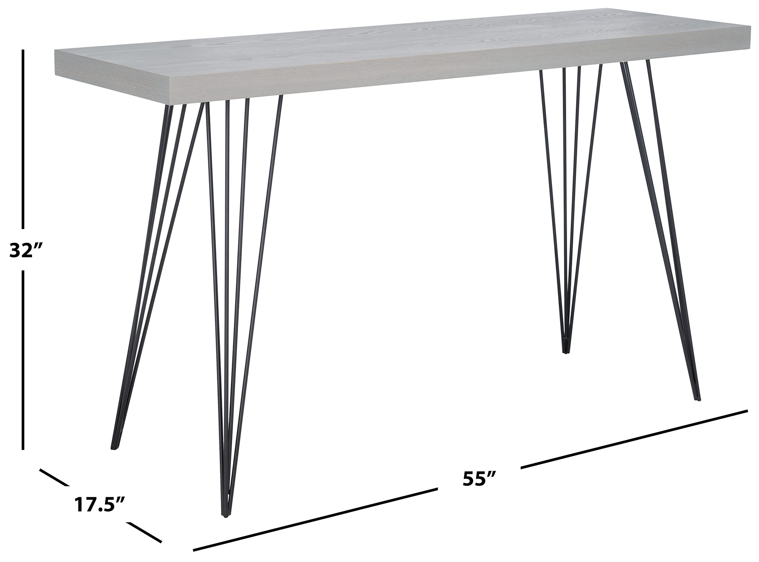 Safavieh Wolcott White Console Table - Elegant Entryway Furniture for Living Room, Hallway & Foyer Decor
