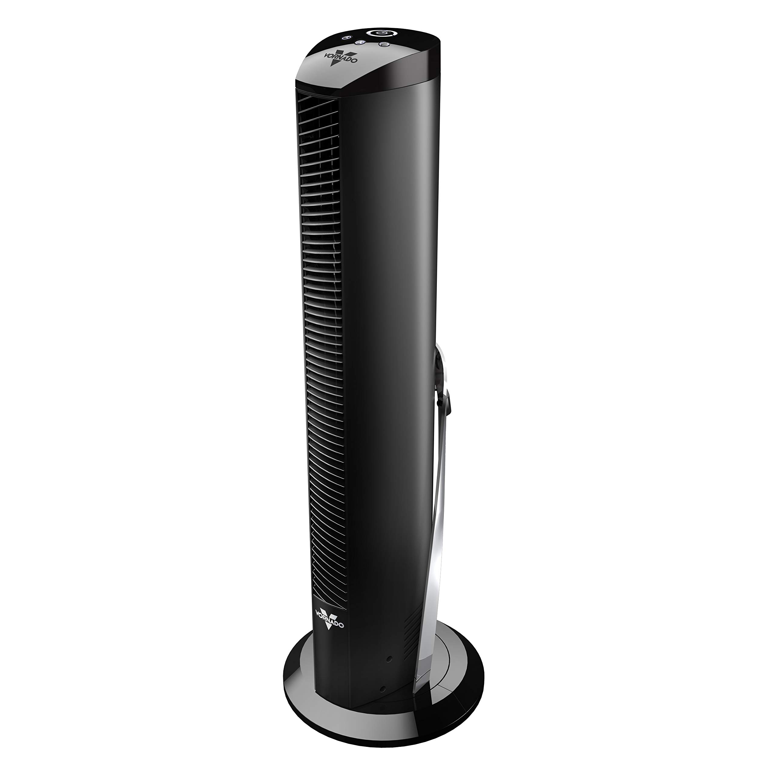 Vornado OSCR32 32-Inch Oscillating Tower Fan with Remote Control, 3-Speed Settings, 8-Hour Timer, Quiet Operation for Bedroom, Office & Living Room - Black