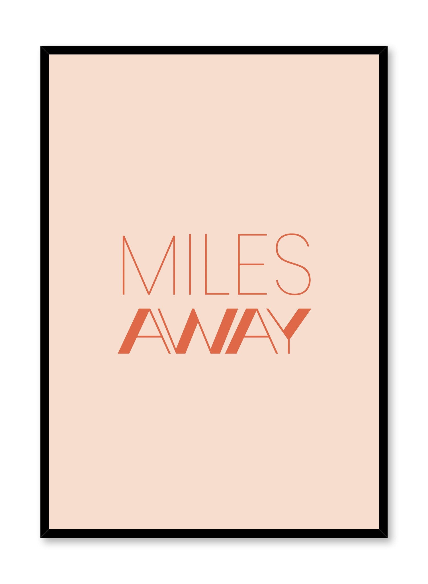 Miles Away Poster - Vintage Travel Wall Art Decor for Home, Office & Gifts | Perfect for Living Room, Bedroom & Dorm Room Aesthetic
