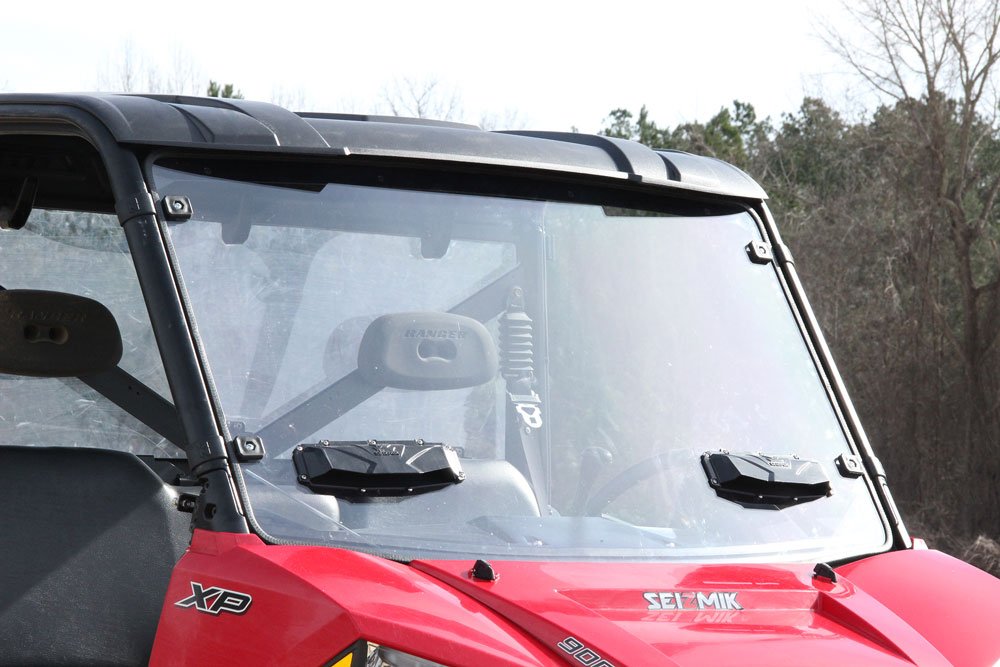 Seizmik Versa Vent Windshield Poly 25023 - Durable ATV/UTV Windshield for Off-Road Adventures & All-Weather Protection
