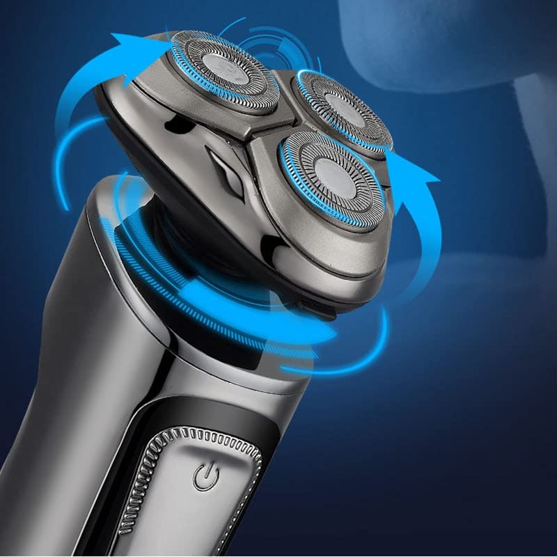5-in-1 Rechargeable Electric Razor for Men - Wet/Dry Multifunctional Shaver with Hair & Nose Trimmer - Perfect for Travel, Home & Gym Use