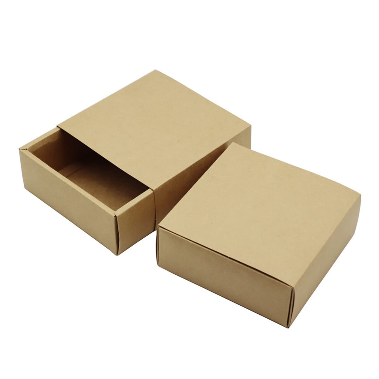 ZZZYW 24-Piece Classic Kraft Paper Pull-Out Gift Box Set - Perfect for Candy, Crafts & Party Favors Packaging (Brown) - Ideal for Birthday Parties, Wedding Favors & DIY Craft Storage