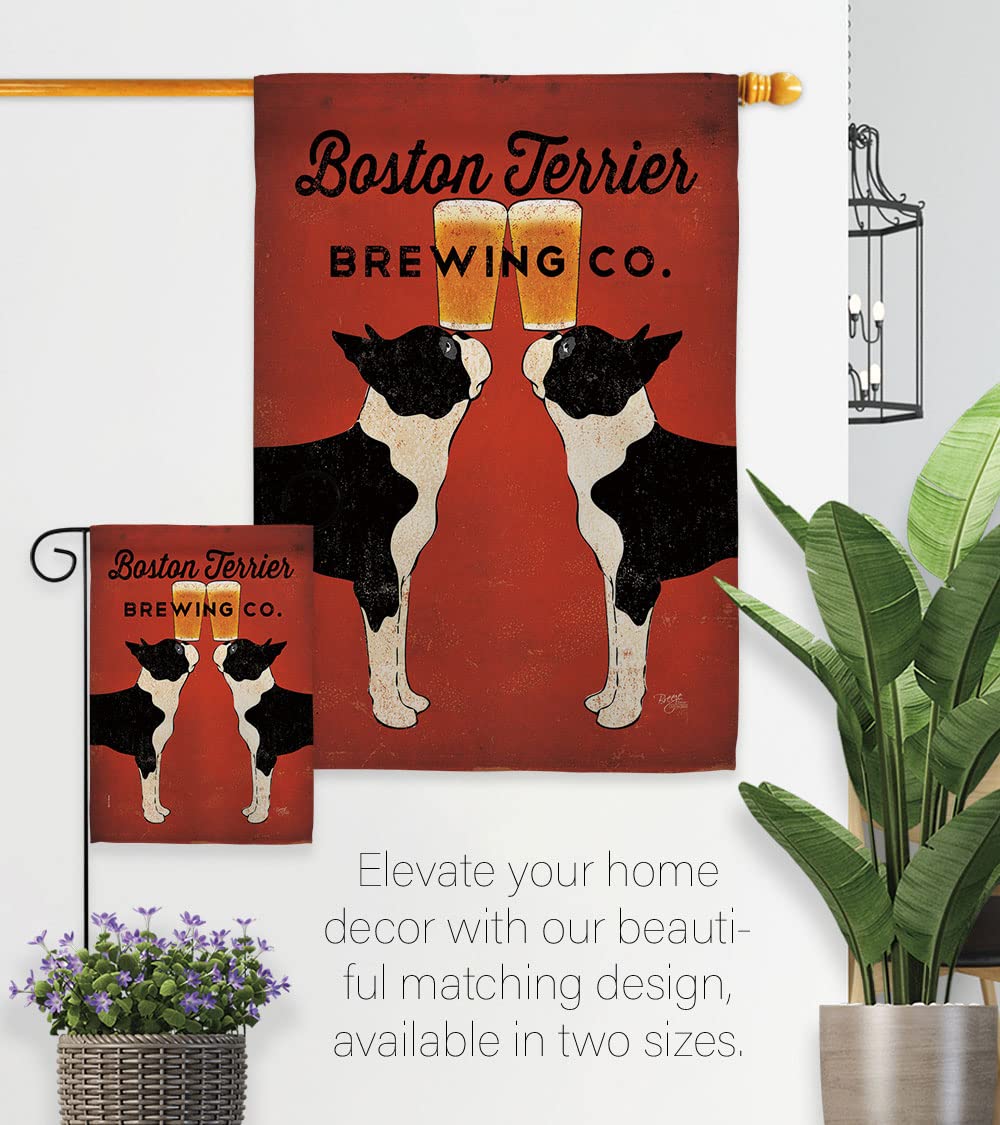 Boston Terrier Garden Flag 13x18.5