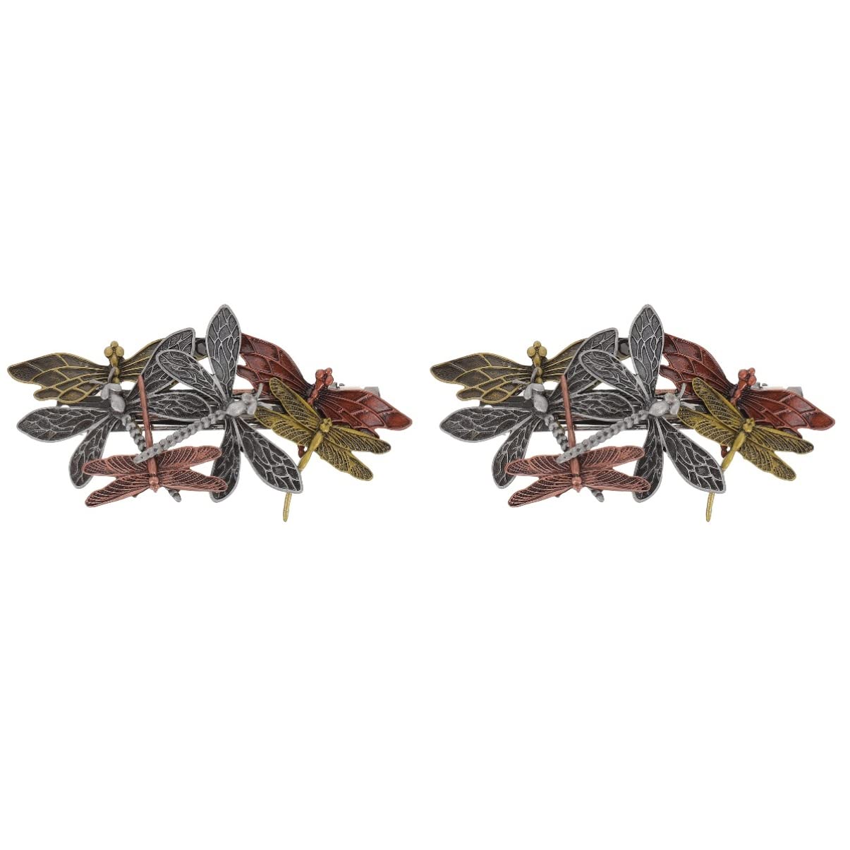 FOMIYES 2-Pack Punk Barrettes Hair Clips for Women - Steampunk Metal Hairpins for DIY Styling | Alloy French Barrette Hair Accessories for Women & Girls | Perfect for Cosplay, Vintage Looks & Everyday Fashion