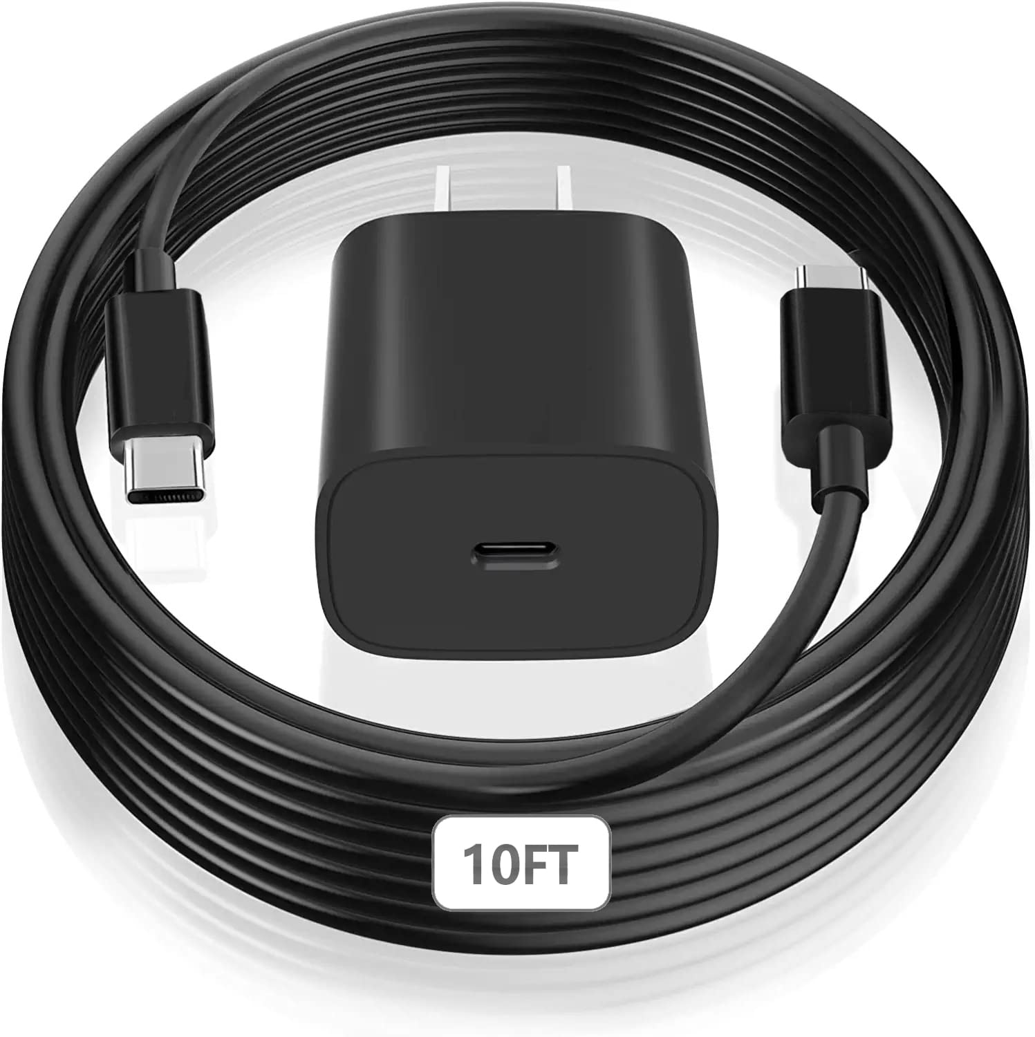 20W USB C Fast Charger for iPad Pro 12.9/11, iPad Air & Mini - 10FT Extra Long Charging Cord - High Speed Power Adapter for Apple Tablets - Perfect for Home, Office & Travel Use