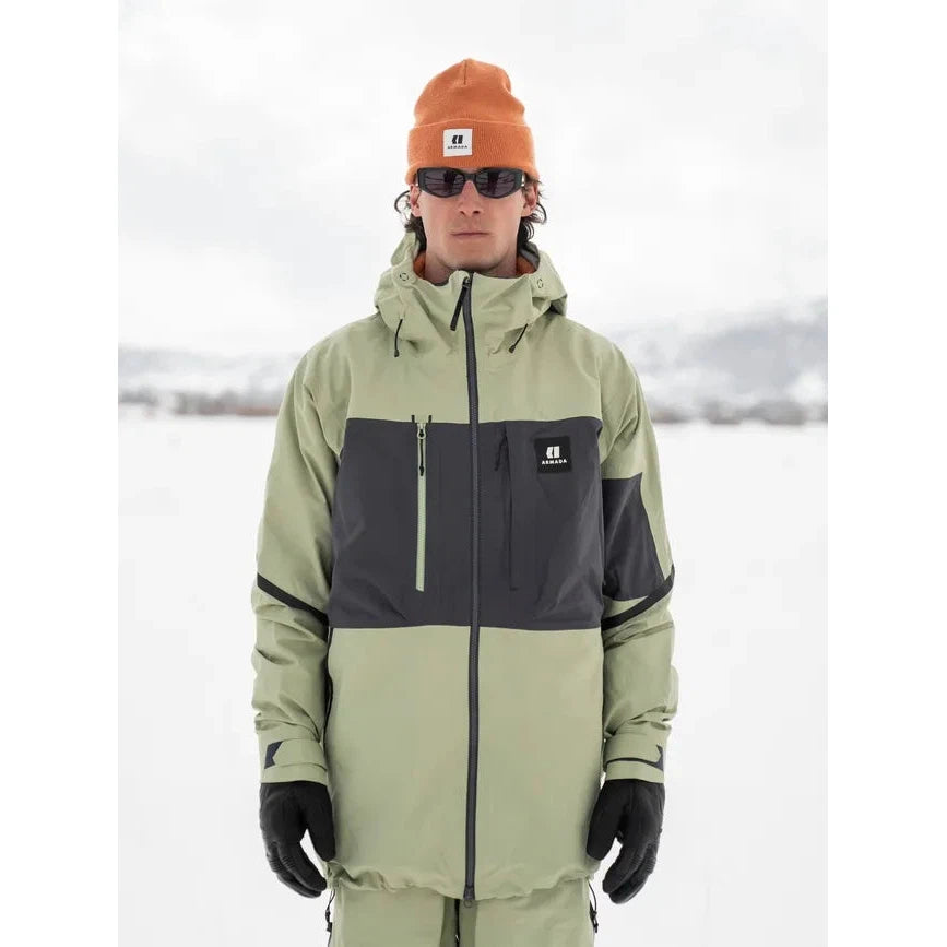 Armada Men's Grands 3L Waterproof Ski Jacket 2025 - Lightweight Winter Jacket for Skiing, Snowboarding & Outdoor Adventures