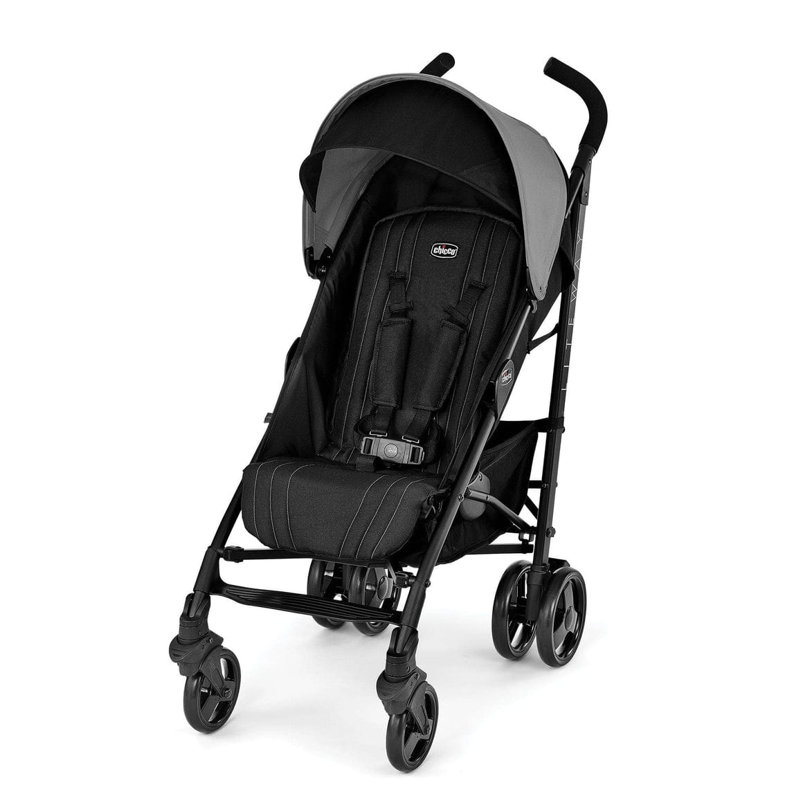 Chicco Liteway Lightweight Compact Stroller - Moon Grey & Black | Open Box | Perfect for Travel, Shopping & Everyday Use