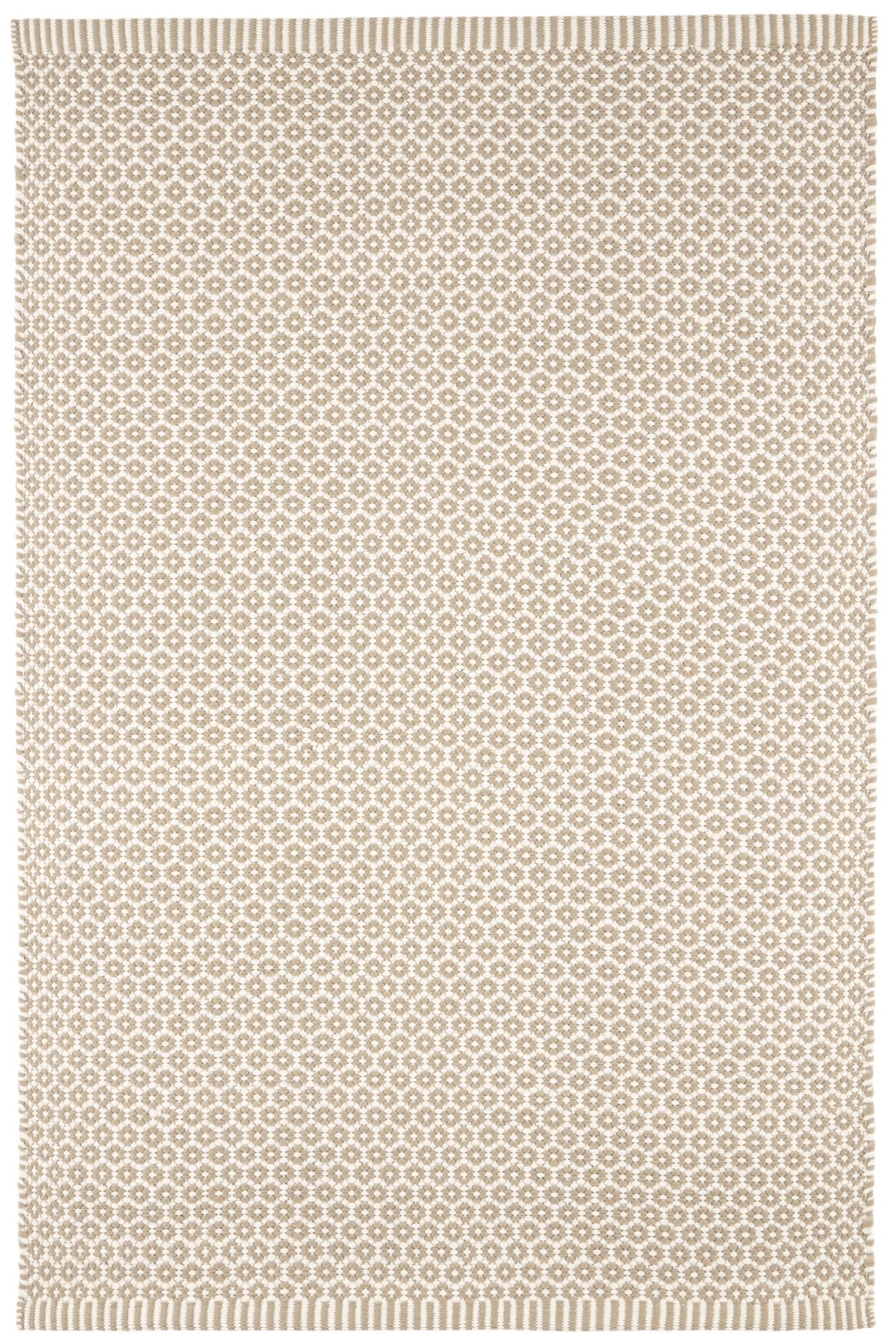 Finn Handwoven Indoor/Outdoor Area Rug - Soft Khaki Bohemian Style for Living Room, Bedroom, Patio & Deck Decor