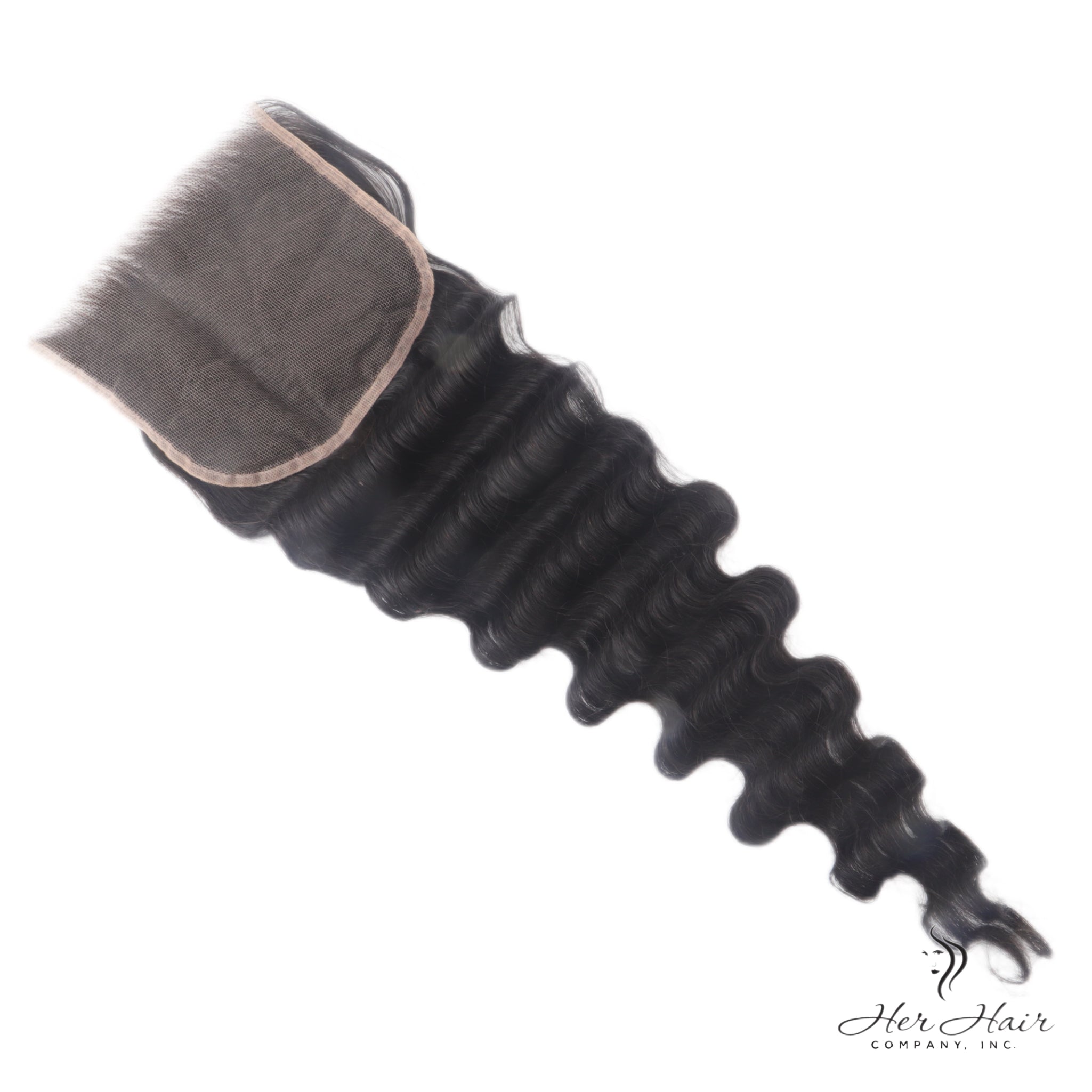 Brazilian Loose Deep Wave 5x5 HD Lace Closure Human Hair - Natural Black 100% Virgin Hair for Women - Perfect for Protective Styles, Weaves & Everyday Wear