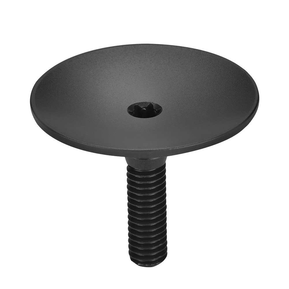 Premium Aluminum Alloy Stem Top Cap - 28.6mm Fork Tube Cover for Road & Mountain Bikes | Durable Headset Cap with Screws & Spacers | Cycling Accessories (Black) | Perfect for Bike Maintenance & Custom Upgrades