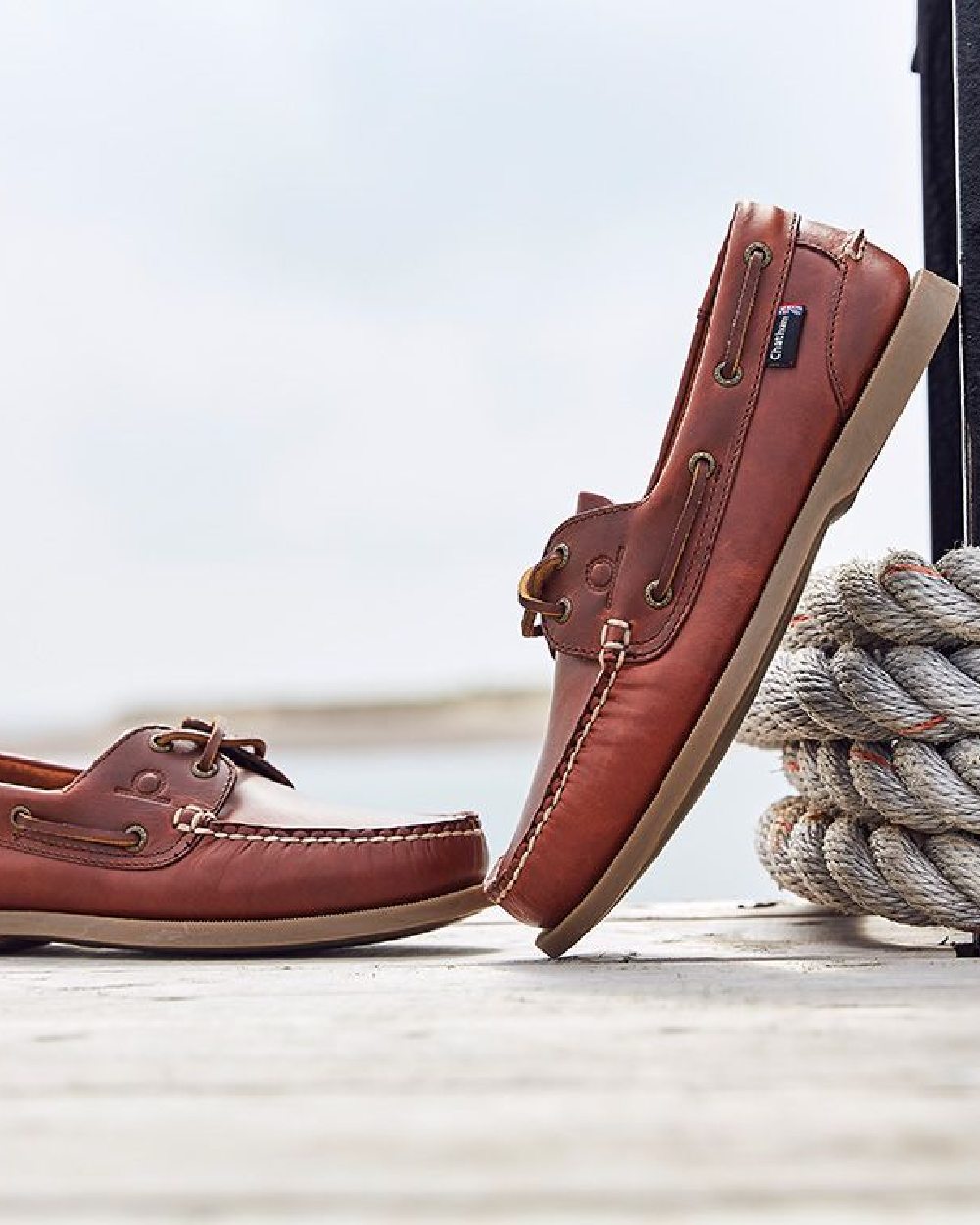 Chatham Men's The Deck II G2 Premium Leather Boat Shoes - Comfortable & Stylish Non-Slip Deck Shoes for Sailing, Boating & Casual Wear