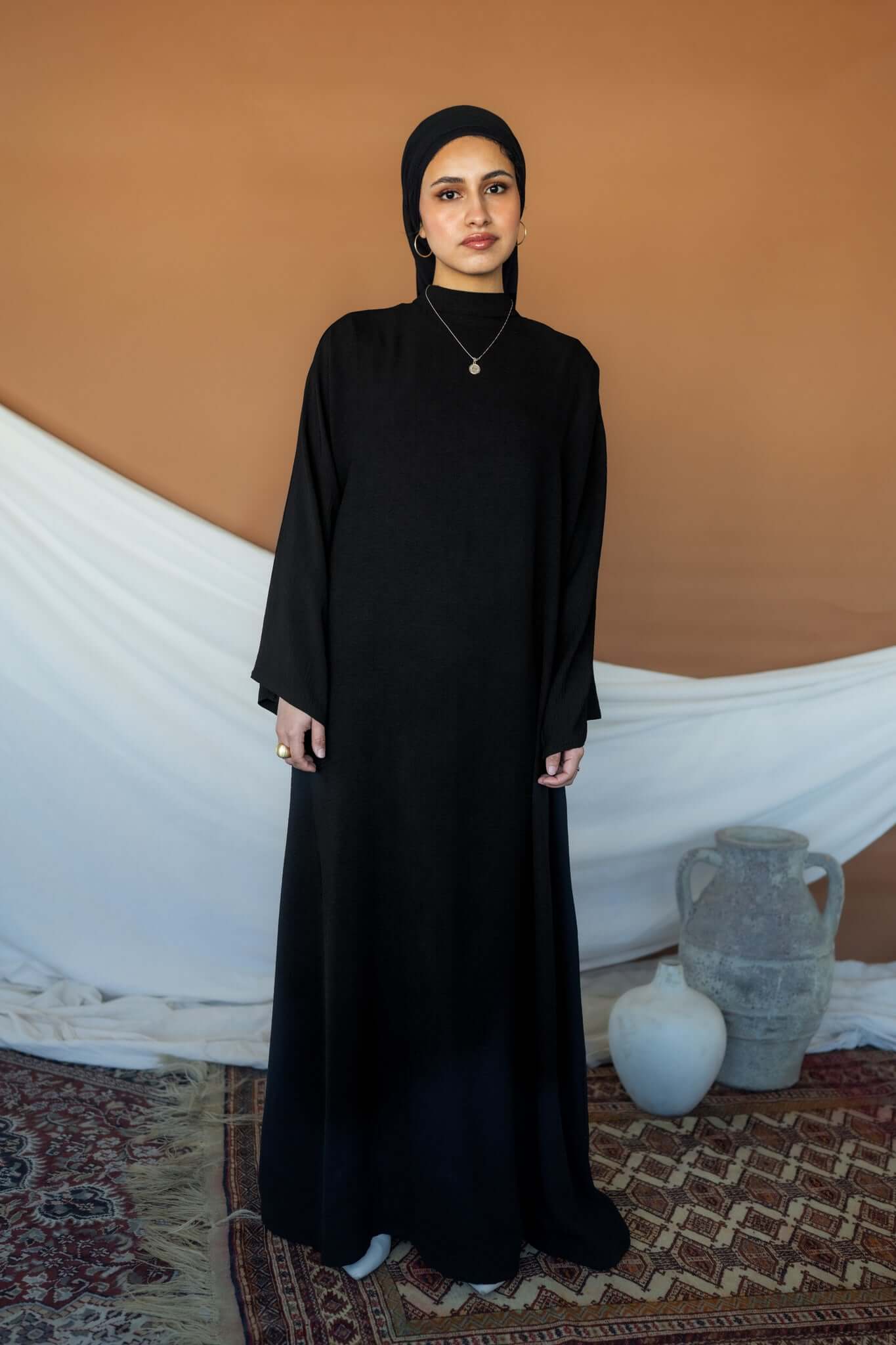 Women's Long Sleeve Layering Dress - Stretchy Comfortable T-Shirt Dress for Fall & Winter - Perfect for Work, Casual Outfits and Layering with Jackets