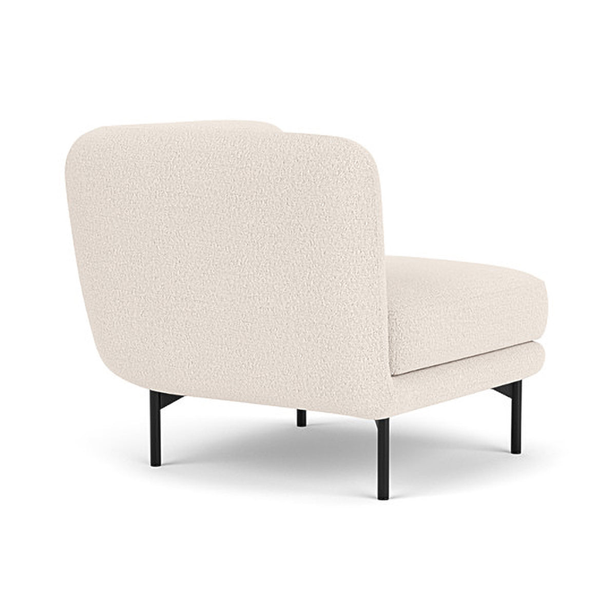 Alfred Boucle Left 1 Seater Modular Sofa - Modern Accent Chair for Living Room, Bedroom & Office - Comfortable Small Space Furniture