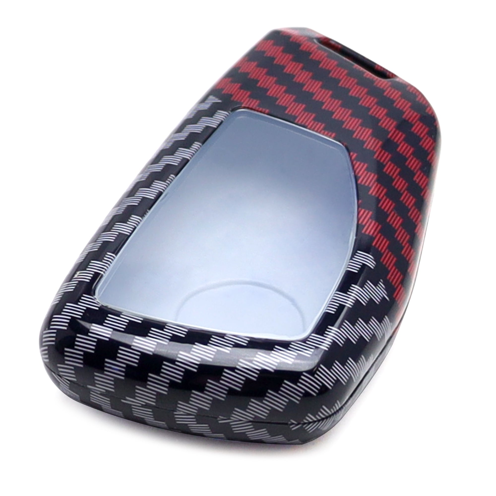 Black & Red Carbon Fiber Key Fob Cover Case for 2021+ Chevy Suburban/Tahoe/Yukon - Durable Protection & Stylish Design for Car Keys (Perfect for Daily Use, Travel & Gift)