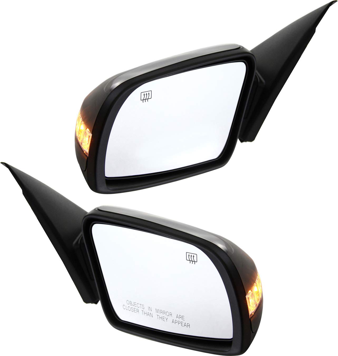 2007-2012 Nissan Altima Power Heated Side Mirrors with Turn Signal - Driver & Passenger Side, Paintable Replacement for Sedan - Perfect for Winter Driving & Enhanced Safety
