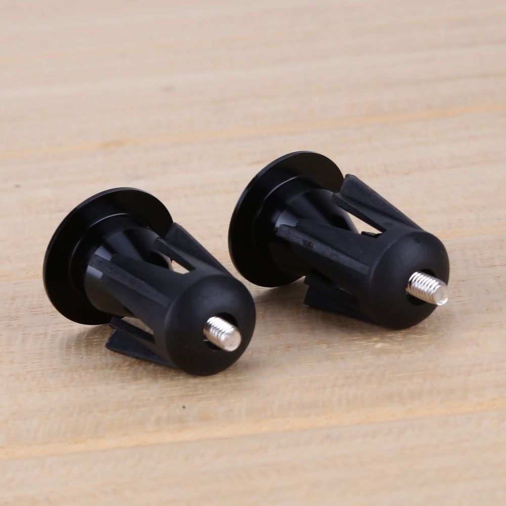 Aluminum Bicycle Bar End Plugs - Durable Bike Handlebar Caps for Road, Mountain & BMX Bikes (1 Pair, Red) - Perfect for Cycling Safety and Handlebar Protection