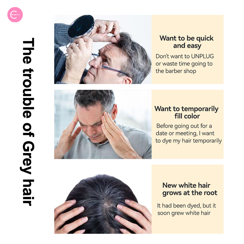 MLSMILE Magic Touch Up Hair Dye Stick for Gray Hair - Quick & Easy Temporary Root Concealer - Perfect for Travel, Work & Special Occasions