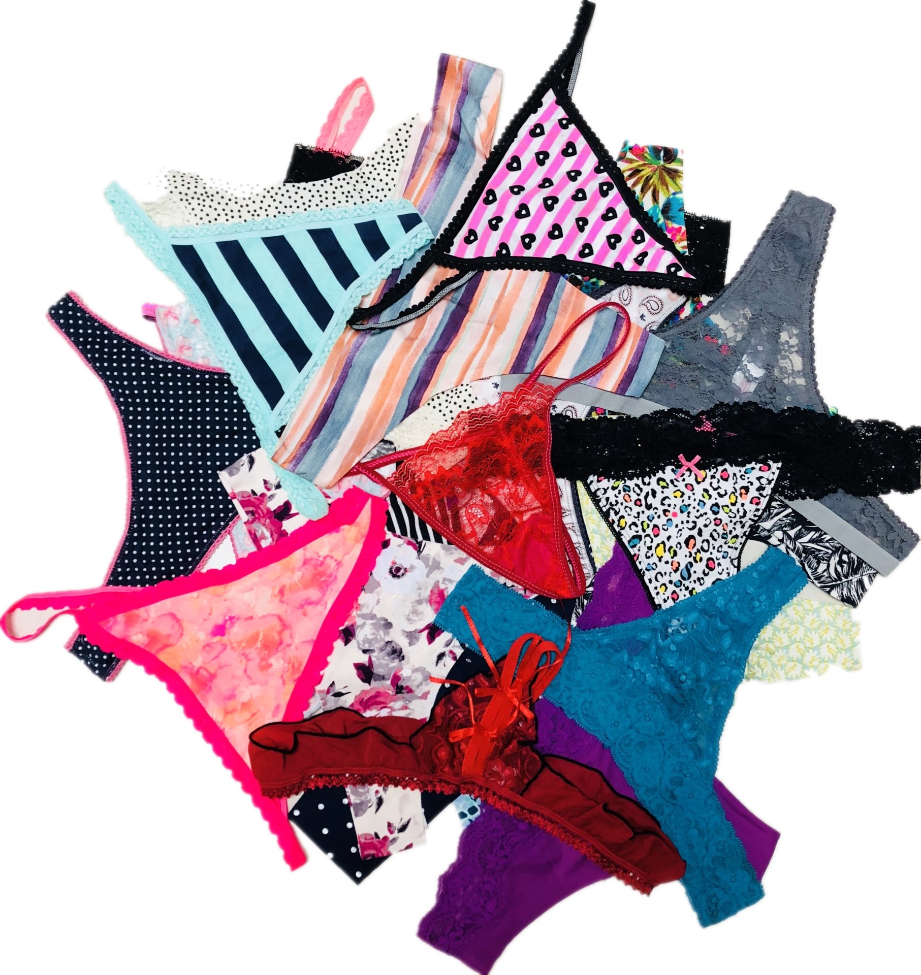 Sexy Women's Lace Thong Panties 5-Pack - Comfortable G-String & Tanga Bikini Underwear for Everyday Wear, Date Night & Beach
