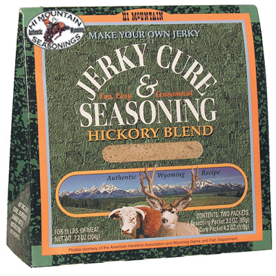 Premium Hickory Jerky Seasoning - Smoky BBQ Flavor for Homemade Beef, Turkey & Venison Jerky - Perfect for Camping, Hiking & Outdoor Adventures
