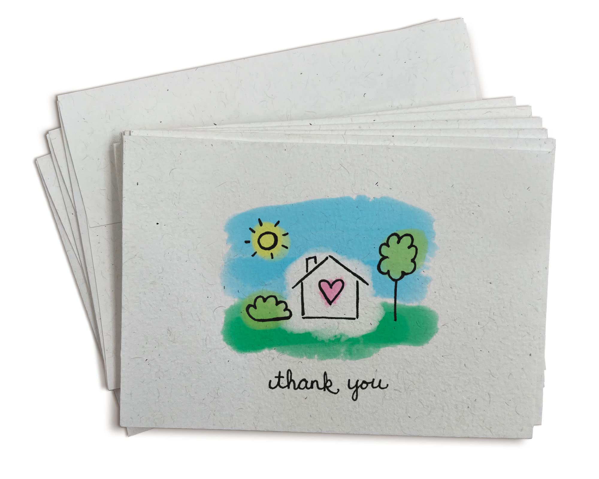 24 Pack Home Sweet Home Thank You Greeting Cards with Envelopes | Appreciation Cards for Housewarming, Hostess Gifts & Special Occasions