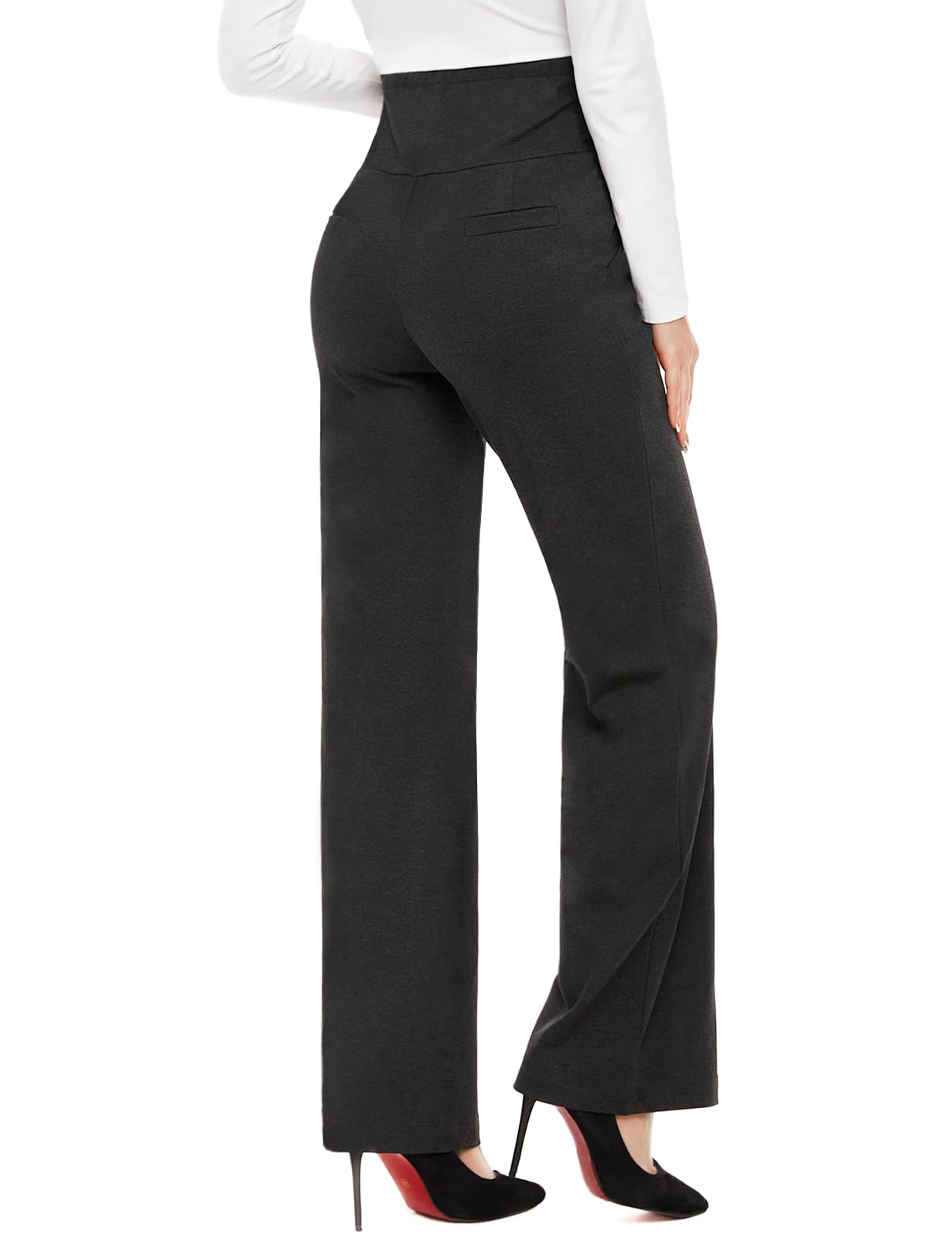 Tapata Women's Maternity Bootcut Dress Pants - 28