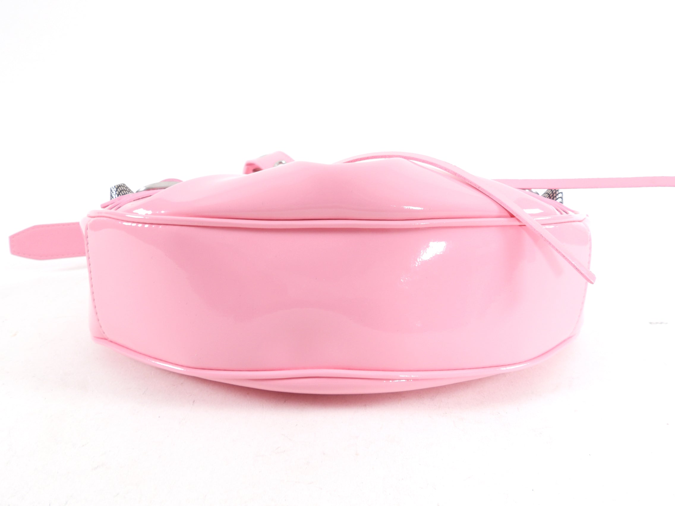 Balenciaga Bubble Gum Pink Patent Leather Le Cagole Bag - Stylish Designer Handbag for Women, Perfect for Parties, Date Nights & Fashion Events