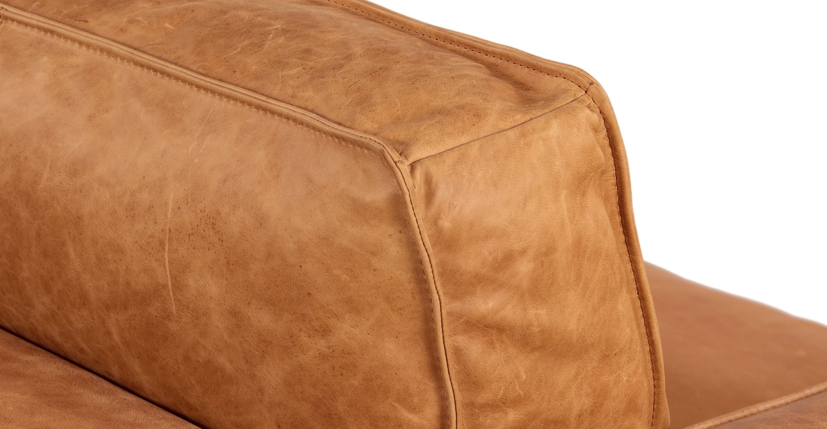 Premium Mateo Genuine Leather Sofa - Modern Luxury Living Room Furniture for Home & Office - Comfortable & Durable Leather Couch for Relaxing, Entertaining & Stylish Decor