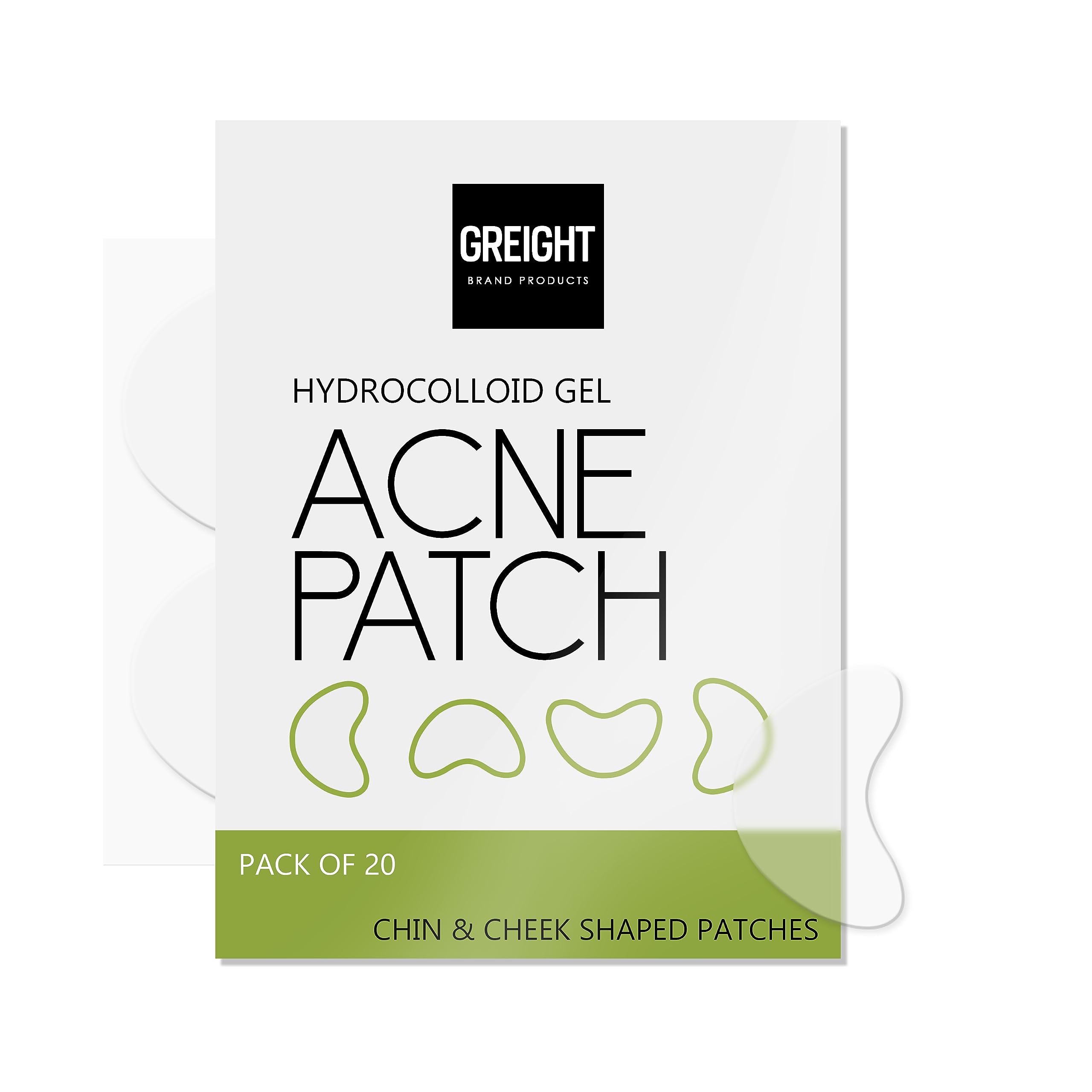 Hydrocolloid Acne Patches for Face - Vegan & Cruelty-Free Pimple Patches (20 Count) - Carbonfree Blemish Cover for Zits, Breakouts & Acne - Perfect for Overnight Spot Treatment & Daily Skincare Routine