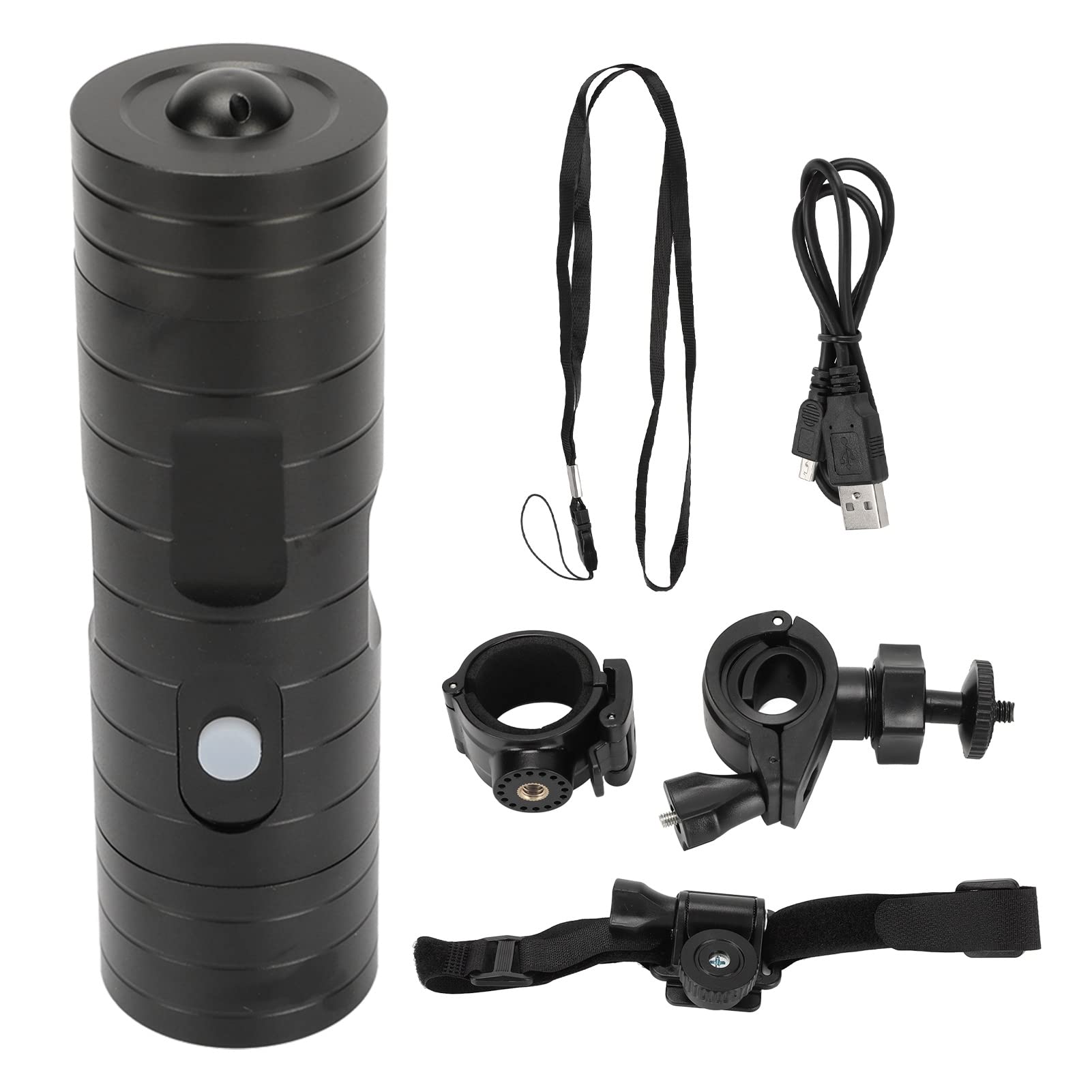 1080P Helmet Camera with Built-in Microphone, Full HD Motorcycle DVR, 170° Wide Angle, 900mAh Battery, Supports up to 128GB - Perfect for Cycling, Skiing, Diving & Action Sports Adventures