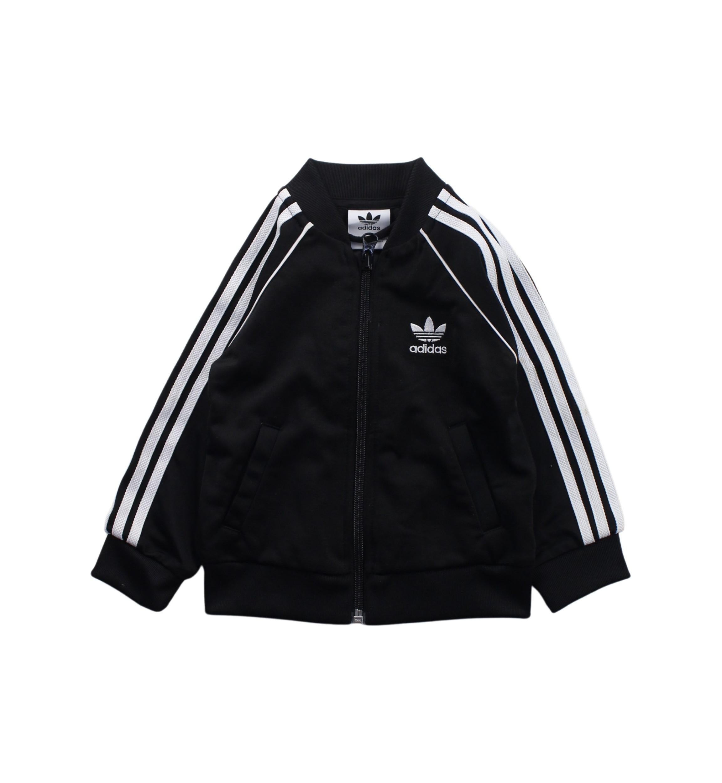 Adidas Baby Boys Sweatshirt and Sweatpant Set - Soft Cotton 2-Piece Outfit for 6-12 Months | Cozy Playtime & Casual Wear