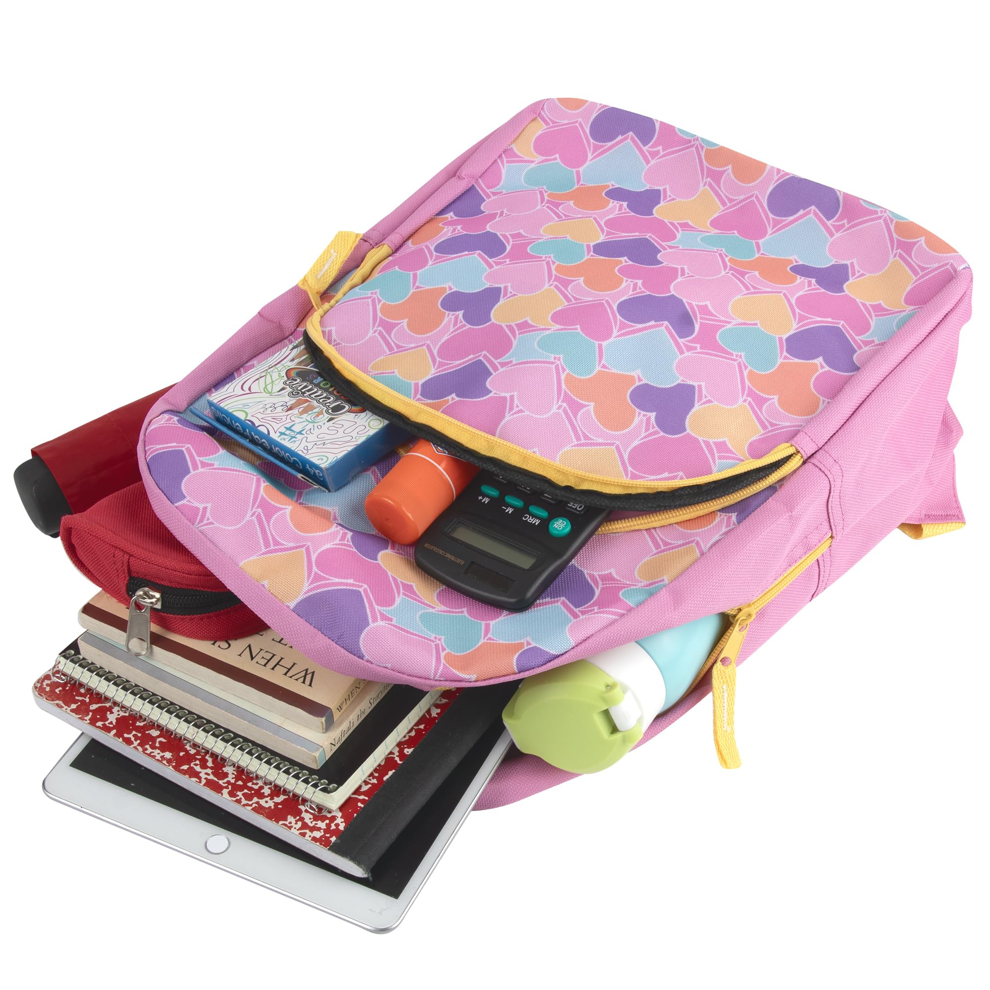 15 Inch Kids Backpack for Boys & Girls - Lightweight School Backpack with Padded Straps for Preschool, Kindergarten & Elementary Students | Sweet Candy Hearts Design | Perfect for School, Travel & Daily Use