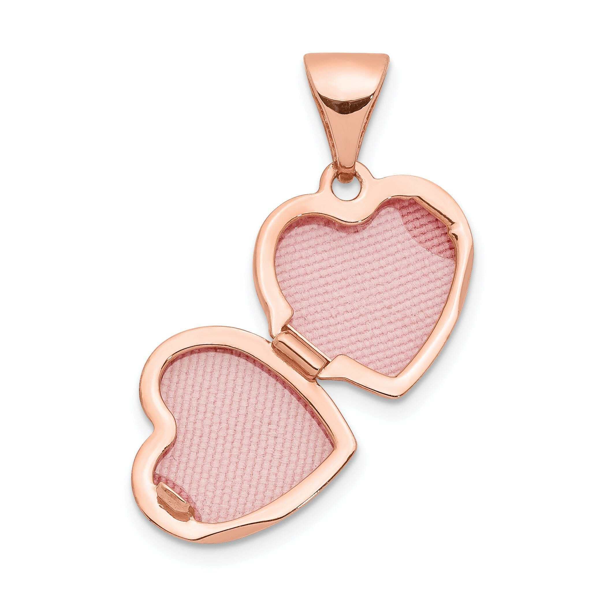 Elegant Bijou Rose Gold Floral Heart Locket Necklace - Perfect for Valentine's Day Gifts, Anniversary Presents & Romantic Occasions