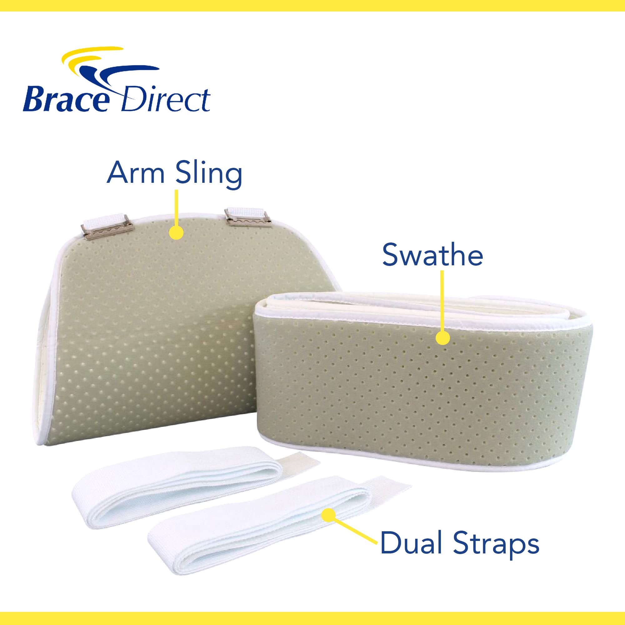 **Arm Sling and Swathe Shoulder Immobilizer - Adjustable Support for Broken Bones, Rotator Cuff, Dislocation & Post-Surgery Recovery - Comfortable for Day & Night Use - Ideal for Sleeping, Sports Injuries & Daily Activities (PDAC L3660)**