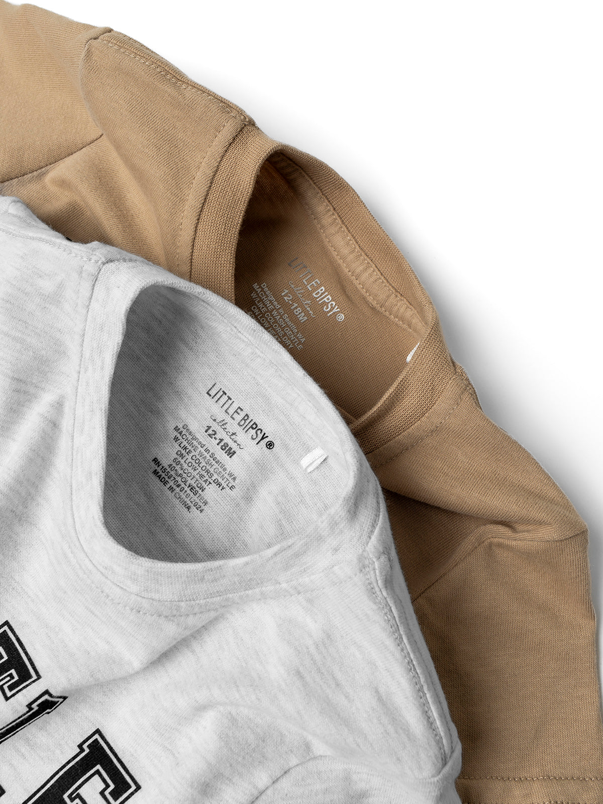 LB Collegiate Tee - Soft Cotton Vintage Style T-Shirt for Men & Women in Tan | Casual Wear, Street Fashion, and Everyday Comfort