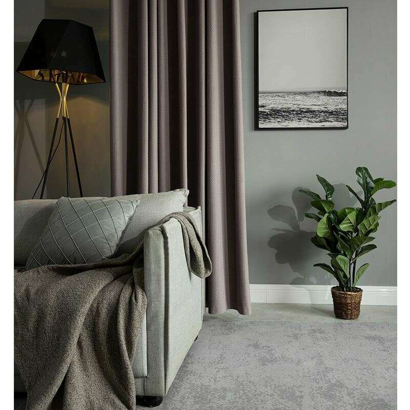 Taylor H. Luxury Jacquard Velvet Woven Design Curtains - Monet Violet | Elegant Window Treatments for Living Room, Bedroom & Dining Room | Blackout Drapes for Home Decor