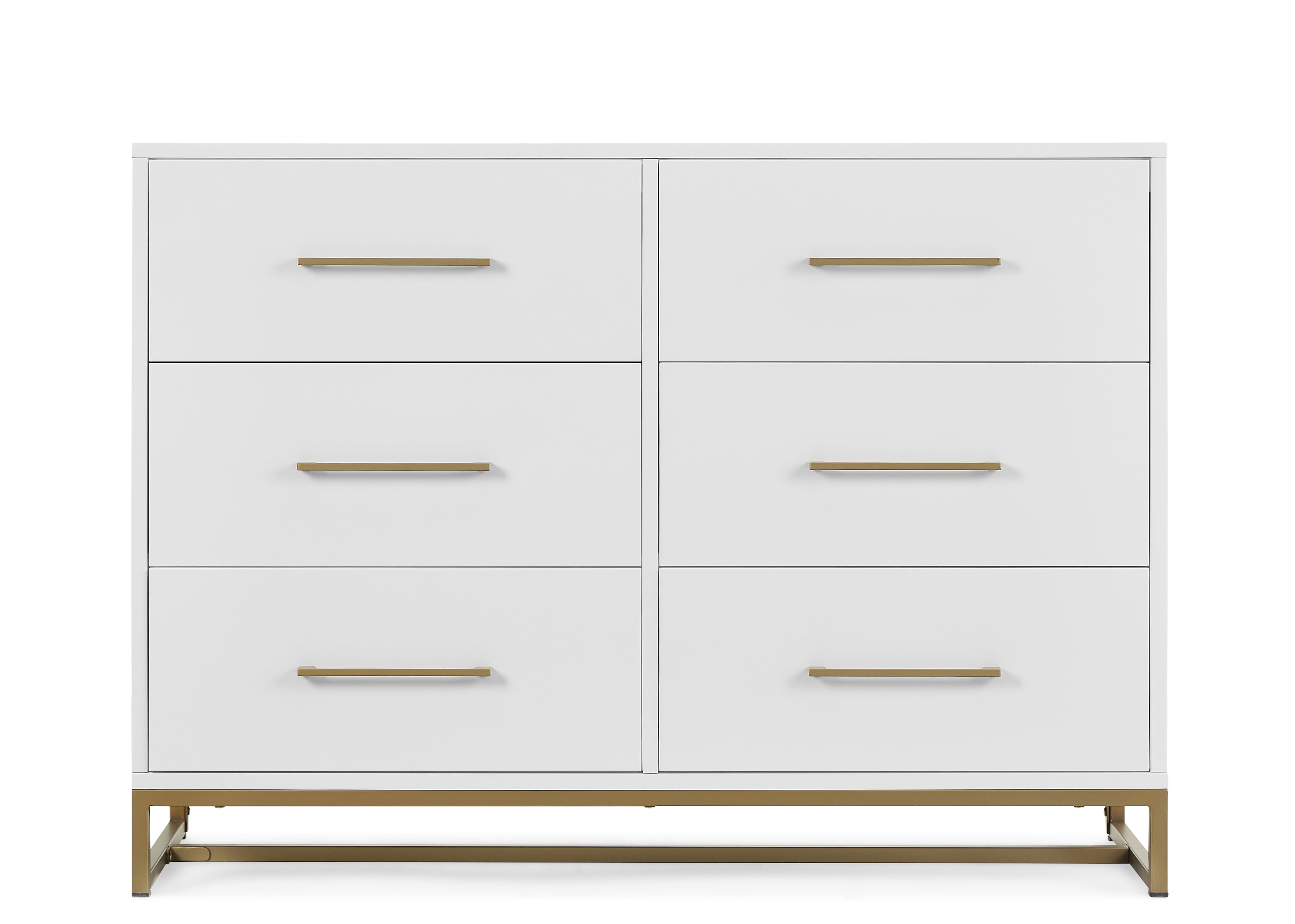 Elegant Jade 6-Drawer Dresser with Interlocking Drawers - Perfect for Bedroom, Nursery, or Dorm Organization & Storage
