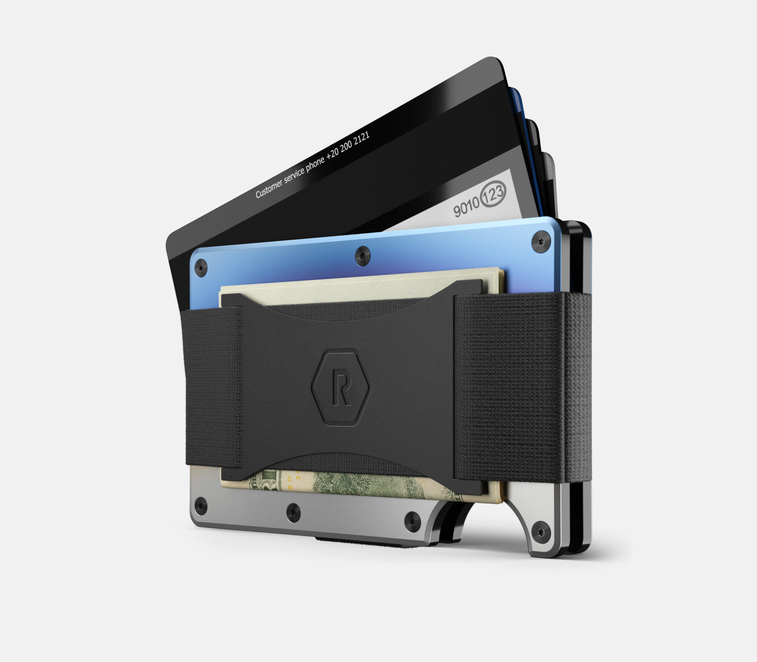 Ridge Wallet for MagSafe - Slim RFID Blocking Minimalist Wallet - Burnt Titanium - Perfect for Everyday Carry & Travel Accessories