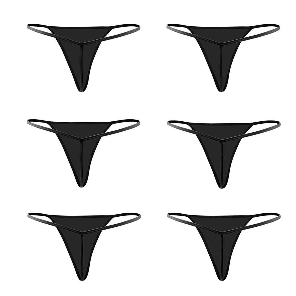 Closecret Women's Low Rise T-String Thong Panties Multi-Pack - Assorted Colors | Comfortable & Sexy Underwear for Everyday Wear, Date Night & Special Occasions