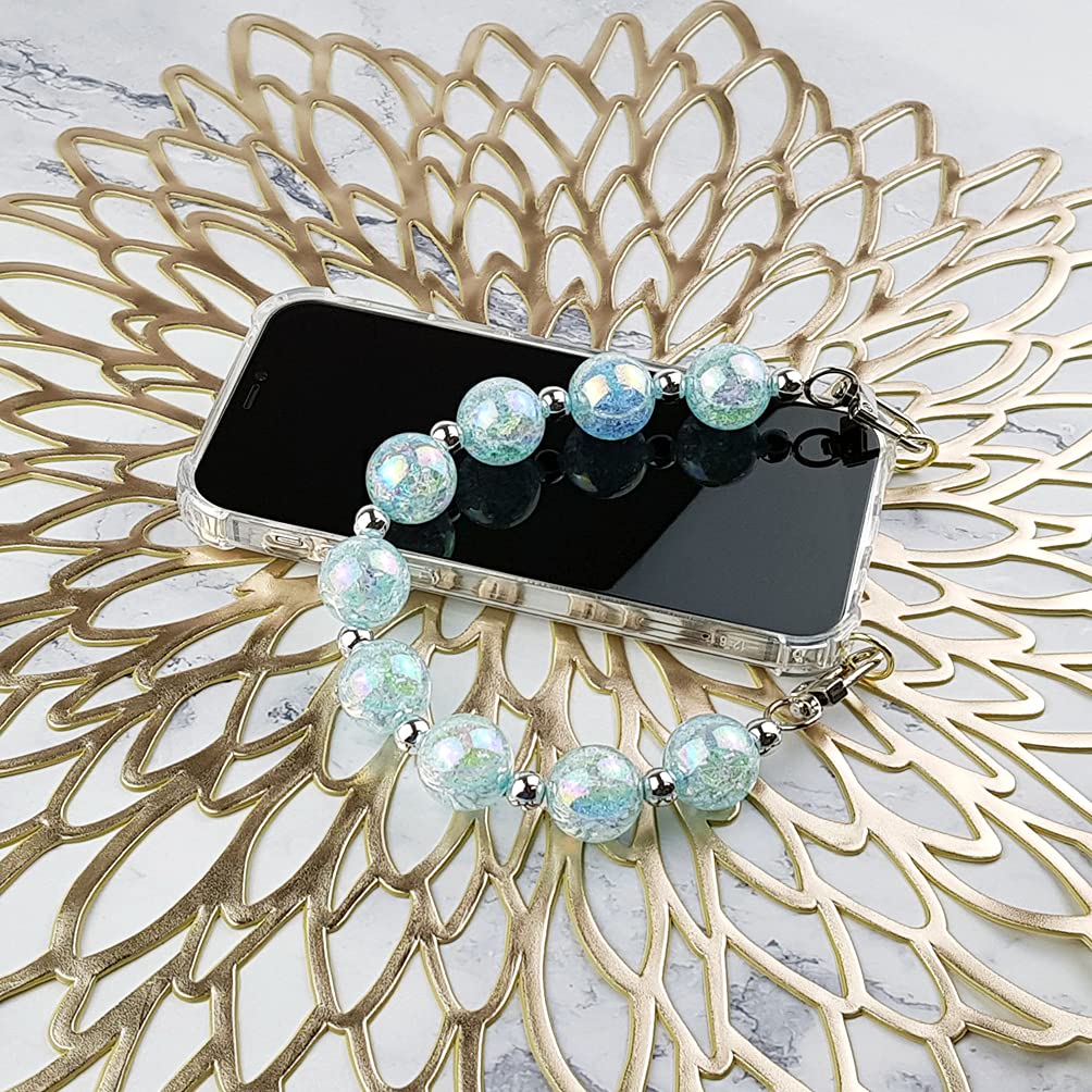 Qoosan Bling Beads Wrist Strap Cover for iPhone 12 Pro Max (6.7